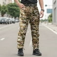 thumbnail image 4 of Tactical Pants For Men Ripstop Pants For Men Tactical Cargo Pants for Men Outdoor Waterproof Quick Dry Hiking Pants Baggy Ripstop Work Multi Pocket Overalls Pant, 4 of 9