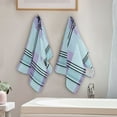 thumbnail image 4 of Cute Purple and Black Plaids Hand Towel Absorbent Bath Towels for Bathroom Sports Gym 28" x 14" Set of 2, 4 of 8