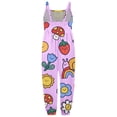 thumbnail image 3 of Gzbliryd Girls Romper One Piece Girls' Jumpsuits & Rompers Crew Neck Rompers Summer Romper for Boys with Pockets Casual Fashion (Purple,3-4 Years), 3 of 3