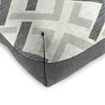 thumbnail image 2 of Jordan Manufacturing 18" x 18" Thanos Stainless Gray Geometric and Zayne Volcanic Gray Solid Reversible Square Tufted Contoured Outdoor Wicker Seat Cushion (2 Pack), 2 of 8
