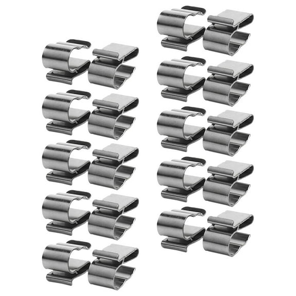 20 Pcs Solar Panel Cable Clips Photovoltaic Wire Clamps Trailer Wiring Cord Clips Frame Fasteners for Secure Installation