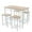 White Oak, variant on Modern 5-Piece Dining Table Set,Wood Kitchen Table Chairs Set for 4,Space-Saving Dining Table Set for Small Place, Kitchen, Dining Room, Restaurant,White Oak