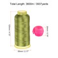 thumbnail image 2 of Uxcell Polyester Embroidery Thread and Thread Spools Savers Kit, Olive Green Pink, 2 of 6