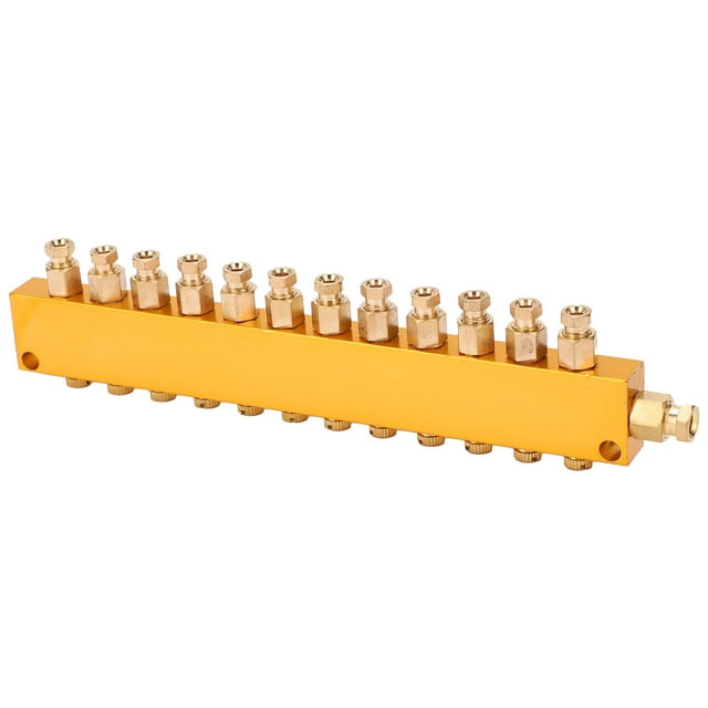Lube Oil Piston Distributor,Oil Distributor Adjustable Brass Brass Oil Distributor Adjustable Oil Divider Future-Proof Design