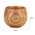 thumbnail image 4 of Taza de madera de azufaifa, taza de té verde hecha a mano de madera Natural para desayuno, 4 of 6