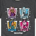 thumbnail image 3 of Monster High - Character Grid - Toddler And Youth Short Sleeve Graphic T-Shirt, 3 of 5