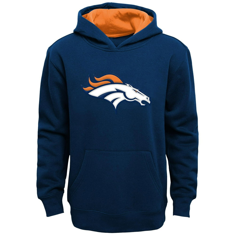 Denver Broncos Youth Fan Gear Prime Pullover Hoodie Navy