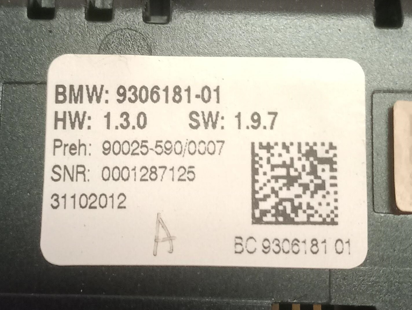 Pre-Owned 11-15 BMW 740i AM FM Radio Control Panel w/ Climate Controls OEM LKQ - Verify Specific Vehicle Fitment In Description - (Good)