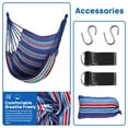 thumbnail image 2 of FGY Hammock Chair Swing Portable Canvas Camping Hanging Seat for Outdoor Indoor (Blue), 2 of 8