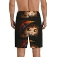 thumbnail image 3 of Fotbe Animal Cat Pajama Shorts for Men, Men's Pajama Bottoms, Sleepwear,Short Pajama Pants-Medium, 3 of 9