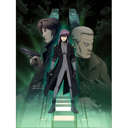POSTER Ghost in the Shell Batou Motoko Anime Manga Decor WALL POSTER PRINT-24x36-UNFRAMED