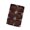 brown, variant on 6Pcs Flocking Ornaments Shatterproof Decor with Box for Indoor/Outdoor Holiday Tree