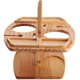 thumbnail image 5 of Mesa de picnic portátil, mesas de picnic de madera para vino al aire libre, bandeja para bocadillos y quesos con soporte para 2 copas de vino, mesa de bar de playa al aire libre con soporte, 5 of 8