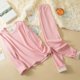 thumbnail image 2 of Gibobby Ropa interior deportiva Conjunto de capa base doble generador de calor de ropa interior térmica sin de color sólido para mujer（Rosa， XXXL), 2 of 4
