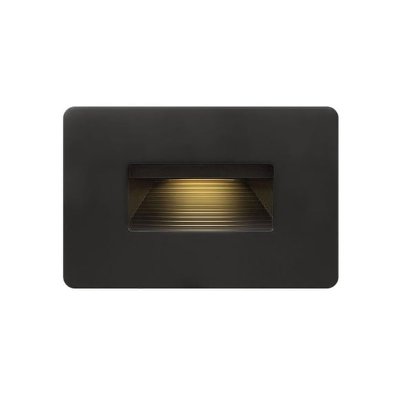 12V 3.8W Led Horizontal Step Light 4.5 inches Wide By 3 inches High-Satin Black Finish Bailey Street Home 81-Bel-4312086