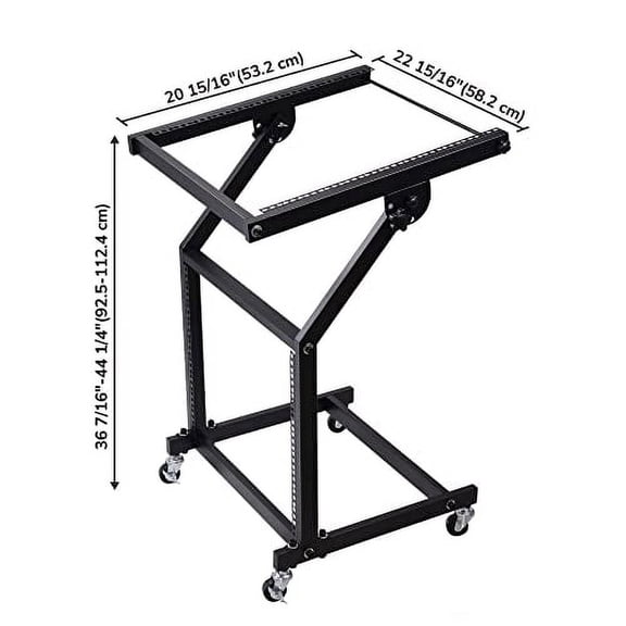 AW 9UX DJ Mixer Stand Rack Mount Stage Cart Audio Rack Music Equipment Studio Party Show