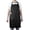 Black, variant on Opromo 2-Pack Heavyweight Unisex Adjustable Polyester/Cotton Bib Apron with 3 Pockets, 25 x 34.5 inches-Red