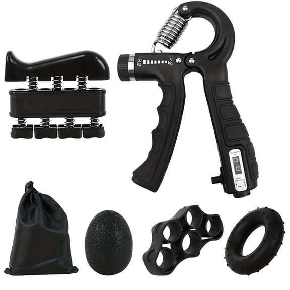 Hand Grip Strengthener,Forearm Strengthener,Grip Strength Trainer Kit,Hand Grips Strengthener Kit,5-in-1,Adjustable Resistance for Finger Wrist,Muscle Building and Injury Recover
