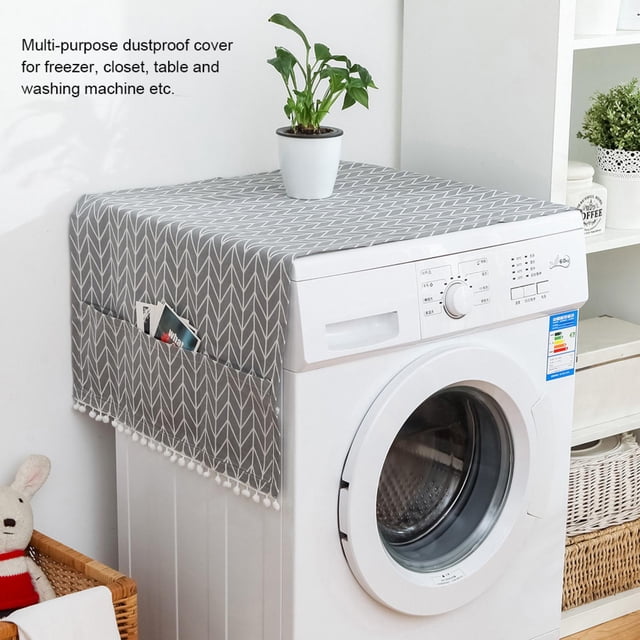 Sonew Multi-purpose Cotton Linen Dustproof Cover Protector for Fridge Washing Machine,Fridge Cover, Table Cover