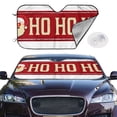 thumbnail image 2 of Fotbe Ho Ho Ho Car Windshield Sunshade | Sun Visor Protector Front Window Shade, Keeps Out UV Rays, Keeps Your Vehicle Cool-, 2 of 7