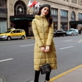 thumbnail image 1 of Chaqueta acolchada de algodón de plumón largo y grueso para mujer, de invierno, muy larga, hasta la rodilla, impermeable, resistente al viento, de corte ajustado, 1 of 6