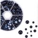 thumbnail image 4 of About 690pcs 6 Sizes Black Flat Back Pearl Cabochon for Crafts Scrapbooking Embellishment Shoes Wedding Dress DIY Phone Nail Making(4mm, 5mm,6mm, 8mm, 4 of 5