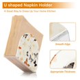 thumbnail image 4 of Butterflies Yellow Napkin Holder for Table Clear Napkin Stand Paper Holder Acrylic Organizer Dispenser Napkins for Dinner Kitchen Restaurant Room, 4 of 8