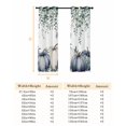 thumbnail image 6 of Fsddascl Blue Pumpkins Fall Blackout Curtains for Bedroom/Living Room, Thermal Insulated Kitchen Curtains, Thanksgiving Eucalyptus Leaves Grommet Darkening Window Treatment Drapes 42"x63"x2, 6 of 6