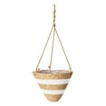 1PCS Rattan Hanging Planter Baskets Cone Shaped Plant Flower Pot