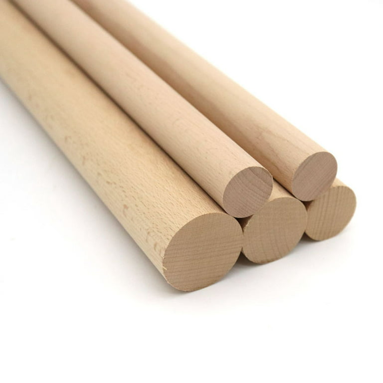 26 PCS Wooden Dowel Rods 3/7×20 Inch Unfinished Sticks- For