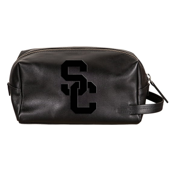 USC Trojans Hybrid Leather Lined Dopp Toiletry Bag