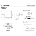 thumbnail image 3 of Kingston Brass BSF6621 Watercourse 6-Inch Stainless Steel Square Shower Drain with Hair Catcher in Polished Chrome, 3 of 6