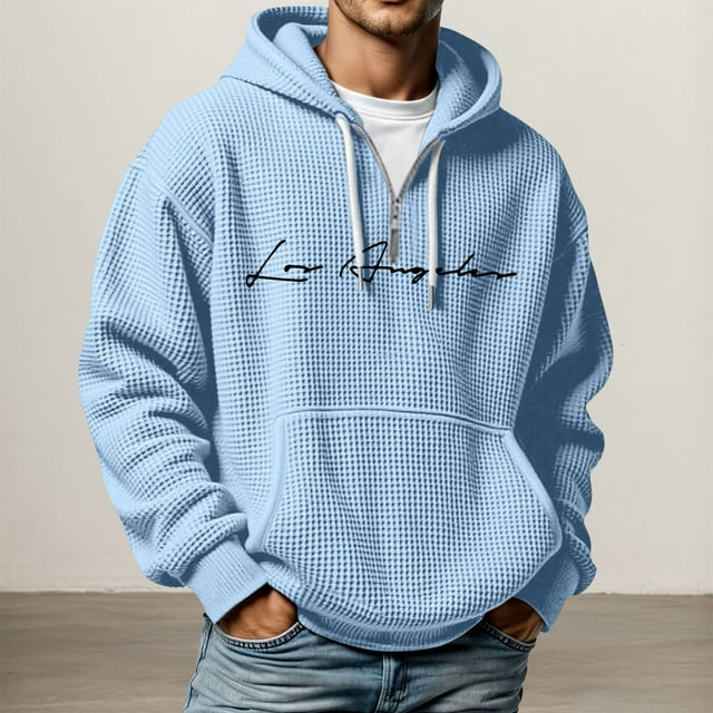 WILLBEST Sudaderas para Hombre Sudadera con Capucha, Suave y Cómoda, para Uso Informal Al Aire Libre, con Bolsillo Frontal y Cordón Ajustable XXXXXGrande