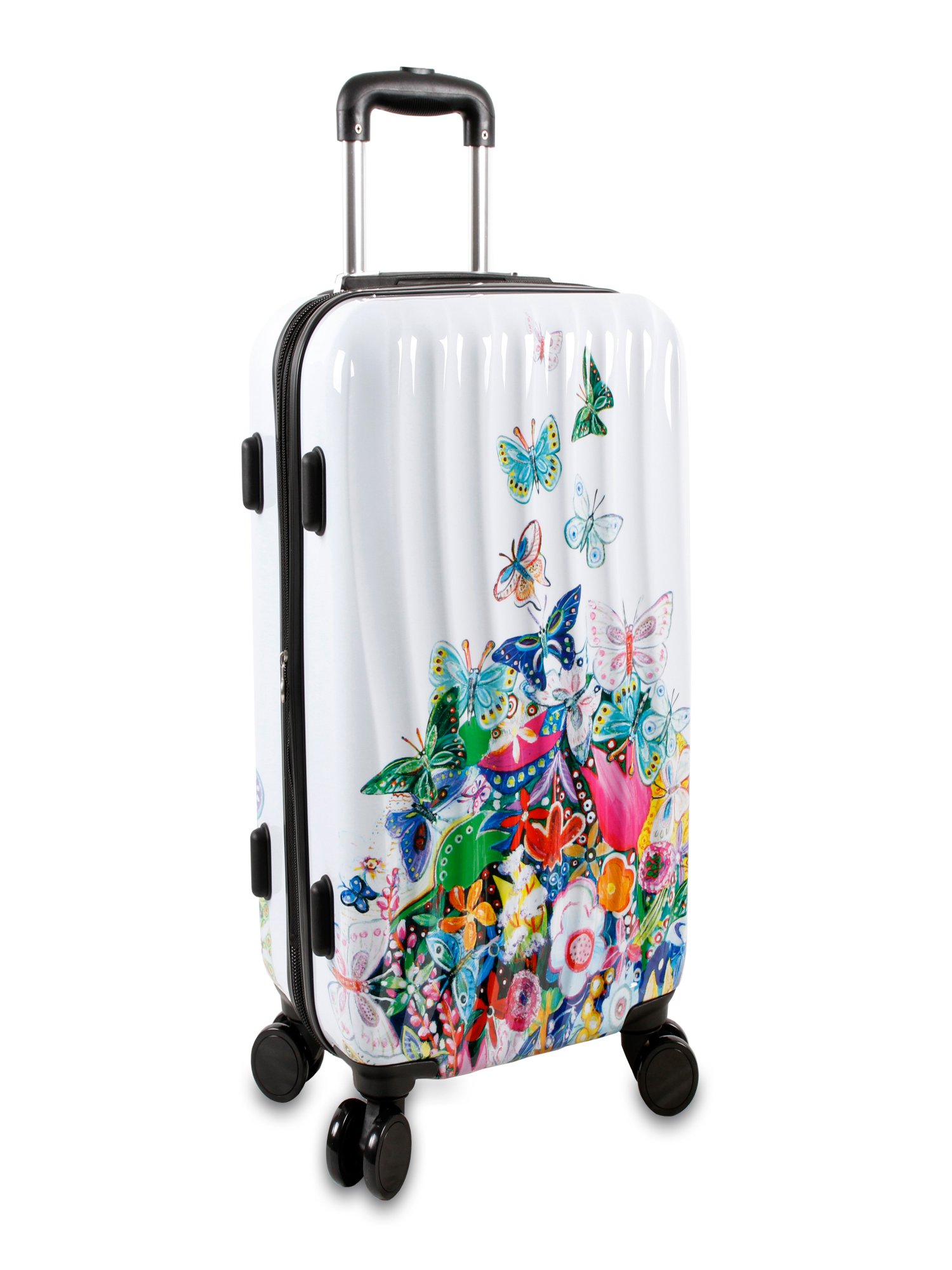 walmart butterfly luggage