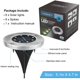 thumbnail image 2 of Luces solares de tierra, 8 luces LED de jardín, luces de disco, iluminación de paisaje al aire libre en el suelo para césped, patio, camino, patio, cubierta, pasarela, paquete de 4 Xemadio XM062-2, 2 of 9