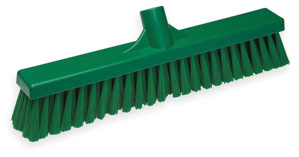 11 Green Polypropylene Block PET Bristle Vikan 29142 Heavy Duty Sweep Floor Broom Head 