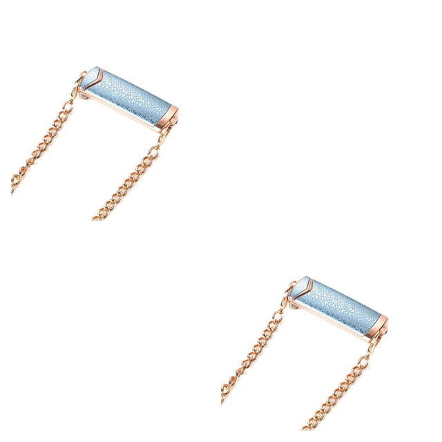 bedienty Smart Phone Back Clip Portable Adjustable Detachable Anti-lost Anti-corrosive Replacing Travelling Outing Chain Blue Gold 2Set