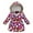 Dark Purple, variant on Girls' Cotton Jackets Winter Mid-Length Plush and Thickened Stylish Girls' Puffer Jackets, Warm Winter Coat for Kids Dark Purple for Size 6-7 Years