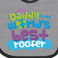 thumbnail image 4 of Inktastic Daddy Worlds Best Roofer Boys or Girls Baby Bib, 4 of 4