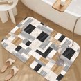 thumbnail image 4 of Mixed Tone Wooden Plank Luxury Flannel Bathroom Mats 16x24, Extra Soft and Absorbent Non-Slip Shower Rug for Bathroom Floor, 4 of 9