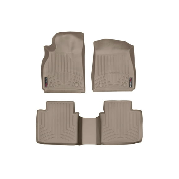 WeatherTech Custom Fit FloorLiners compatible with 2013-2019 Cadillac XTS - 1st & 2nd Row, Tan