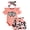 E/Double Heart Pink, variant on HWJAD Princess Has Arrived Baby Clothes Girl Newborn Infant Girls Summer Outfit Short Sleeve Romper Love Heart Short Headband Set