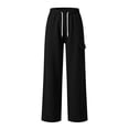 thumbnail image 7 of Homenesgenics Cargo Pants Men 2026 Casual Pockets Elastic Waist Sweatpants Work Trousers Black L, 7 of 7