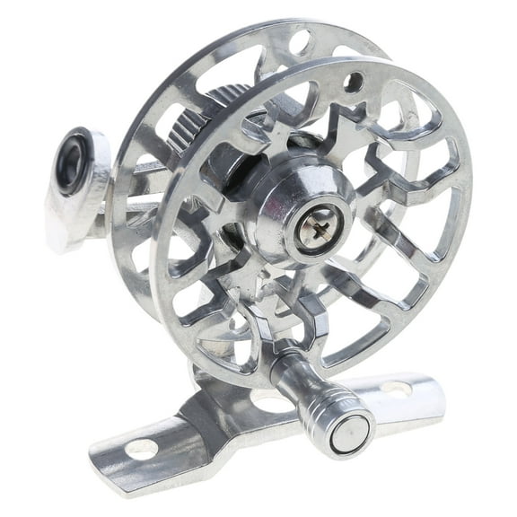 URTERYSER Fly Reel, 53mm/50g All Metal Fishing Reel with Upgraded Base, Fishing Tackle For Trout Silver