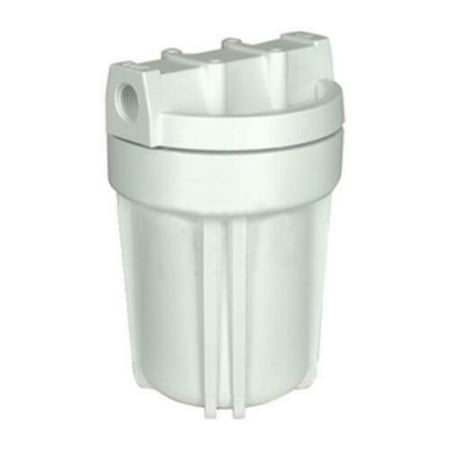 

Hydronix HF3-5WHWH34 White Water Filter Housing 5 with White Rib Cap 3/4 Ports