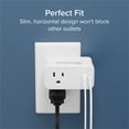 thumbnail image 2 of Plugable Wall Outlet Extender with 1x USB-C and 1x USB, 32W USB C Charger Block, 2 of 5