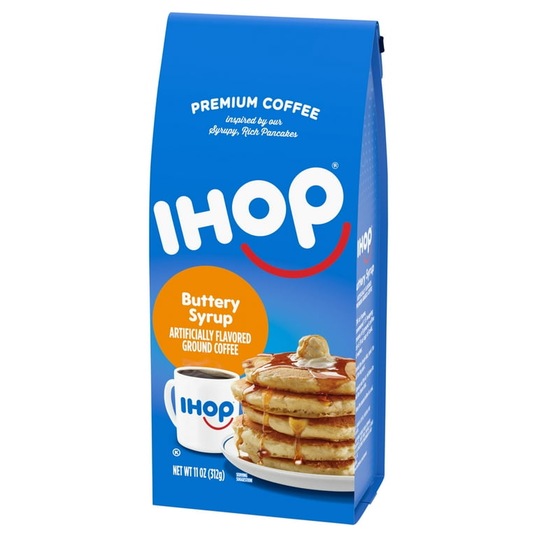 IHOP Buttery Syrup Flavored Ground Coffee, 11 oz Bag