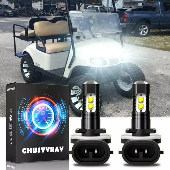 CHUSYYRAY for Cart 35W 881 886 889 LED Headlight Bulbs 6000K White 2 Pack