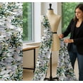 thumbnail image 5 of Soimoi Cotton Voile Fabric Leaves,Floral & Elephant Animal Print Fabric by the Yard 56 Inch Wide, 5 of 7