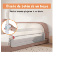 thumbnail image 3 of Barandilla De Cama Para Niños Ajustable De 1,9 Metros Xtellar rosa, 3 of 3